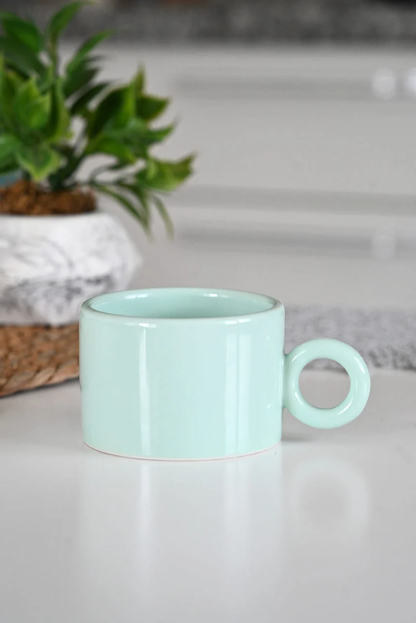 Pastel Yeşil Nescafe Fincanı